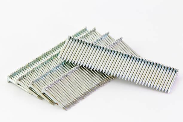 istock stack of nails used in a nailgun(nailgun bullet) 487222747