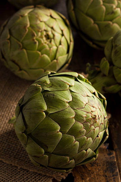 istock Raw Organic Green Artichokes 487223493