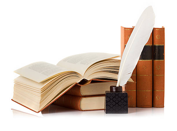 istock old book with inkwell and quill pen 487223597