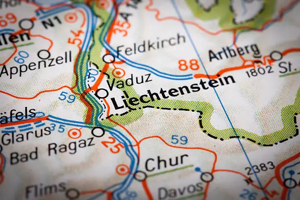 Liechtenstein on a road map