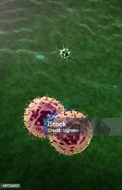 ウイルスマクロファージ - 3Dのストックフォトや画像を多数ご用意 - 3D, イラストレーション, インフルエンザ菌