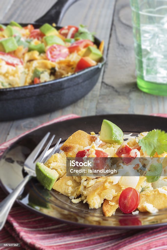 Tex-Mex Migas - Foto de stock de Aguacate libre de derechos