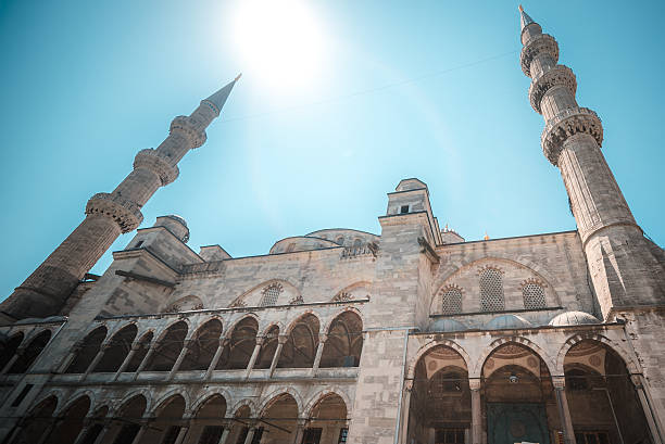 Na majestatyczny Błękitny Meczet, Istanbul, Turcja. – zdjęcie