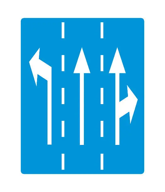 Vector illustration of Road sign.
