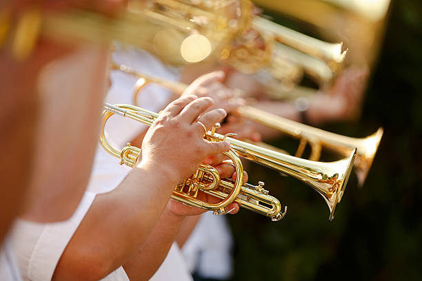 istock Pipes in the hands of musicians 487253700