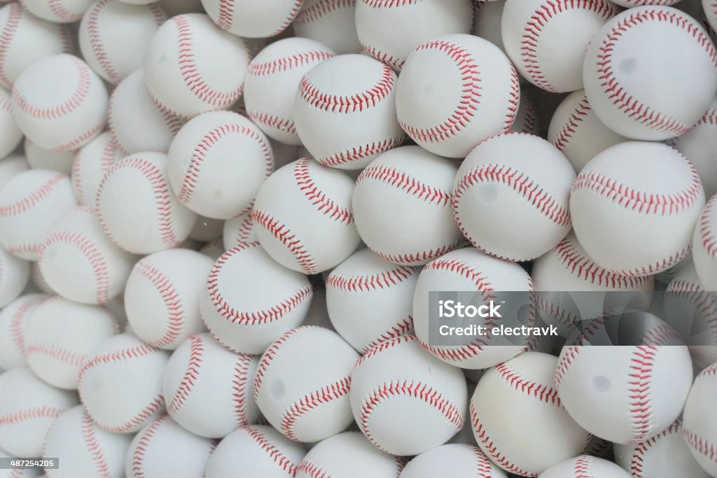 Baseballs A pile of baseballs. American Culture Stock Photo