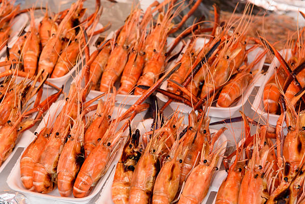 istock Grilled shrimp in the fresh market 487256558