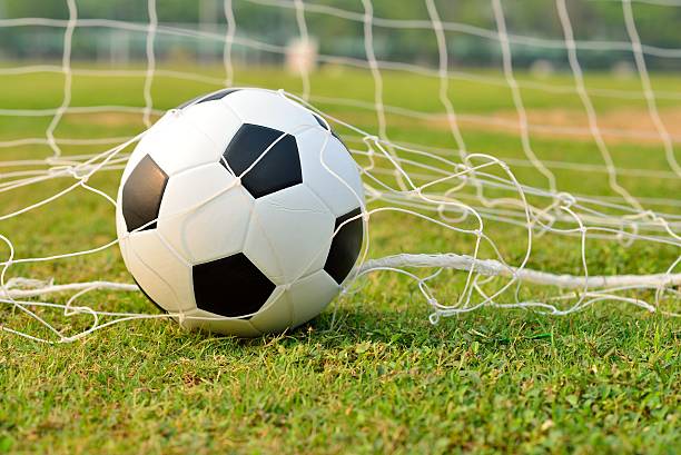 istock Soccer ball and Sport stadium 487256907