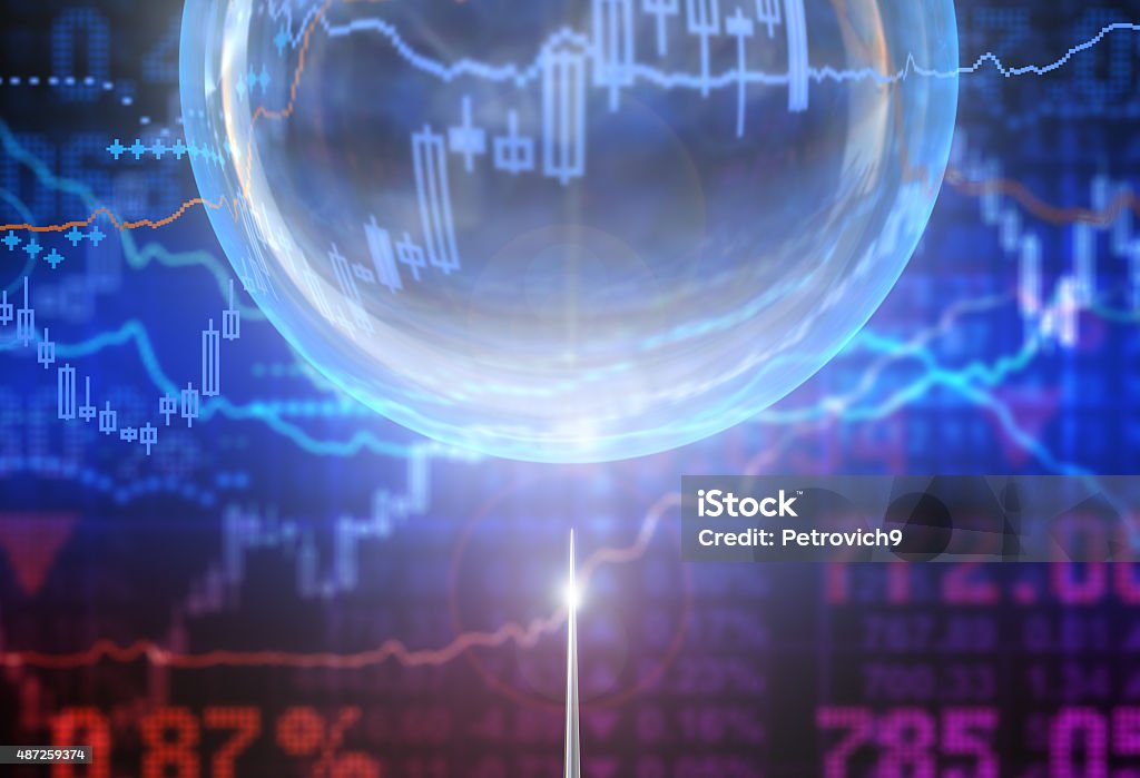 Bubble Bubble in the finance world Bubble Stock Photo