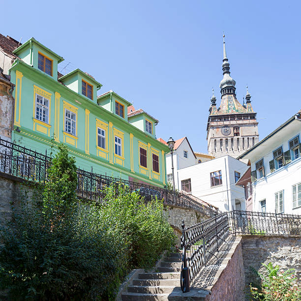 istock Clock Tower in Sighisoara, Transylvania, Romania 487259874