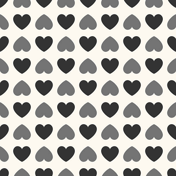 illustrations, cliparts, dessins animés et icônes de motif géométrique sans couture avec hearts illustration - pattern seamless textured effect image