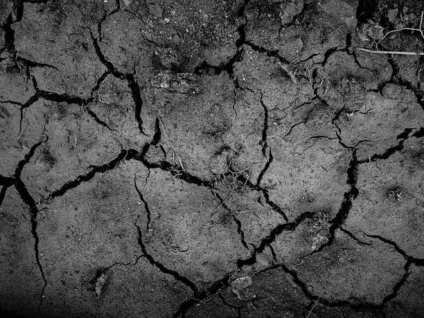 istock Dry of Cracked clay ground texture background. 487260628