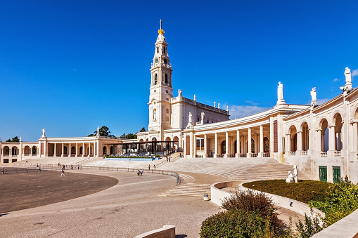 Portugal, City Fatima - Catholic pilgrimage center.  The magnificent cathedral complex and the Church