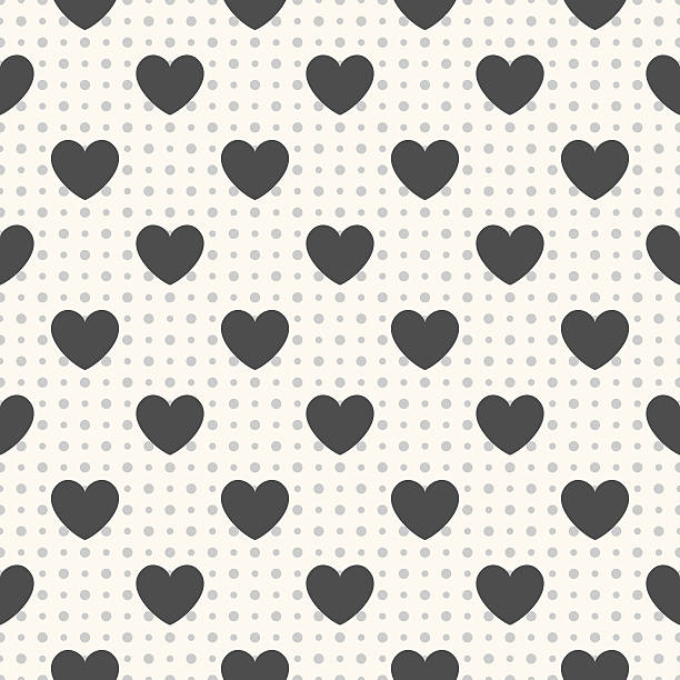 illustrations, cliparts, dessins animés et icônes de motif géométrique sans couture avec hearts illustration - pattern seamless textured effect image