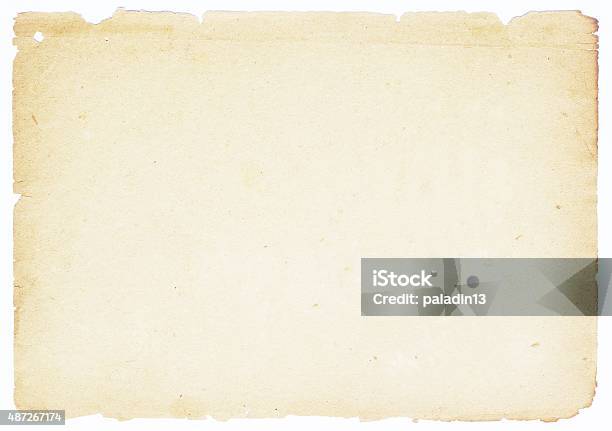 Old Brown Paper Texture Stock Photo - Download Image Now - Paper, Antique, Part Of