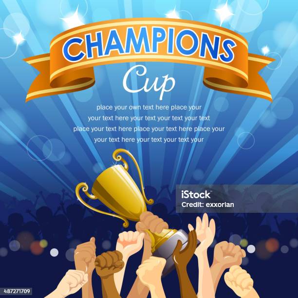 Champions Team Stock Illustration - Download Image Now - Winning, Success, Award