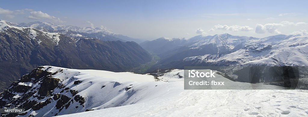 Vista aérea de los Alpes - Foto de stock de Aire libre libre de derechos