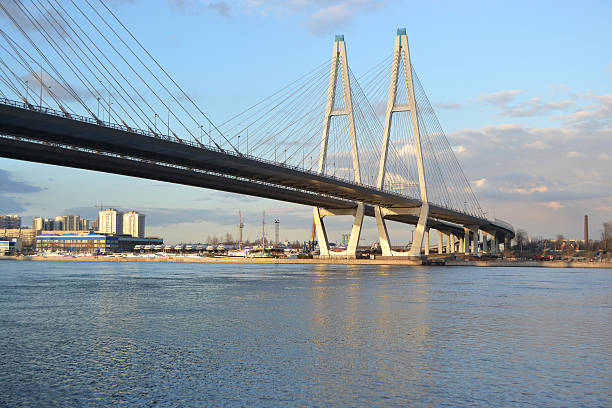 istock Cable-Stayed Bridge in St.Petersburg 487275699