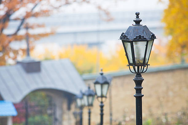 istock streetlight in a beautiful park. Ukraine. Kiev. 487276417