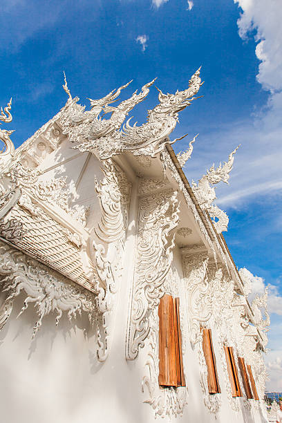 Rong Khun temple, Thailand. stock photo