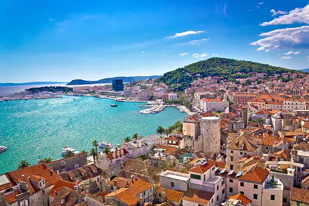 Photo of Split waterfront and Marjan hill view