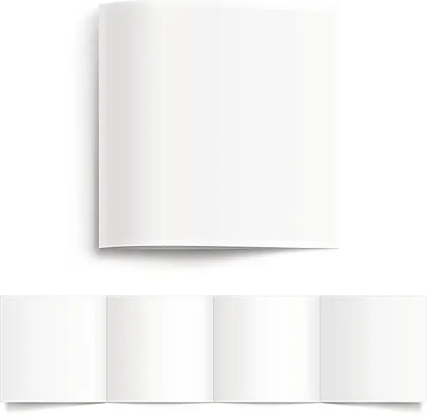 Vector illustration of White Blank Booklet