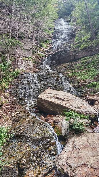 istock 125 Foot Lye Brook Falls Waterfall, Manchester, Vermont 487294842