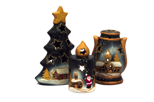 Three item for decorate New Year holiday