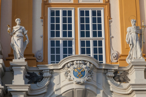 Ornate Baroque Balcony Melk Abbey Austria