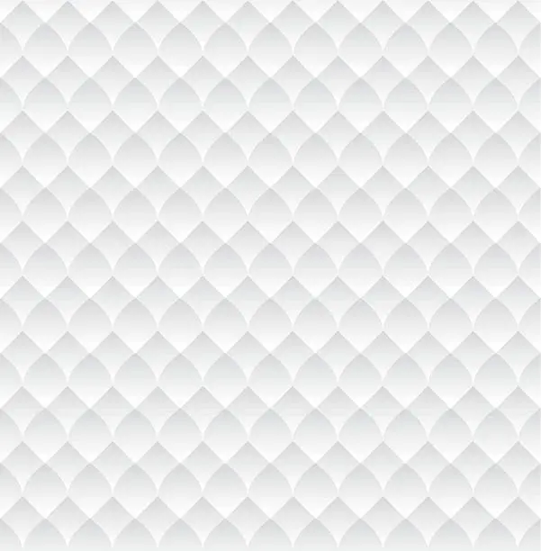 Vector illustration of Texture White Scales Seamless