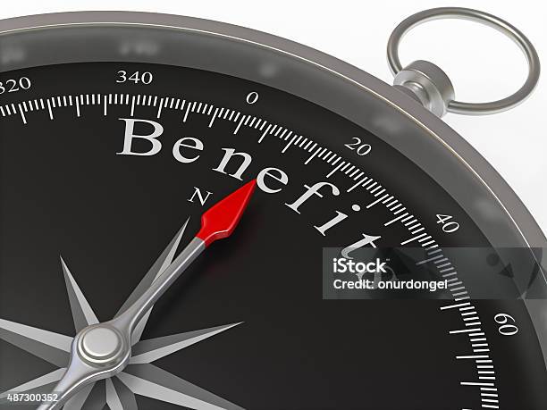 Benefits Compass Stock Photo - Download Image Now - Benefits, Safety, 2015
