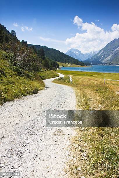 Walking Around Sils Lake Stock Photo - Download Image Now - Aspirations, Beauty In Nature, Cloud - Sky