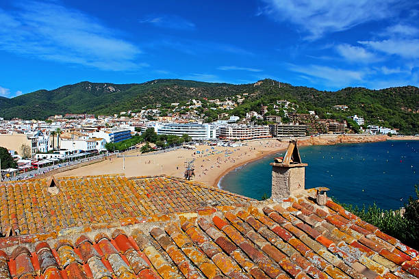istock View of Tossa de Mar village from ancient castle, Spain 487301985
