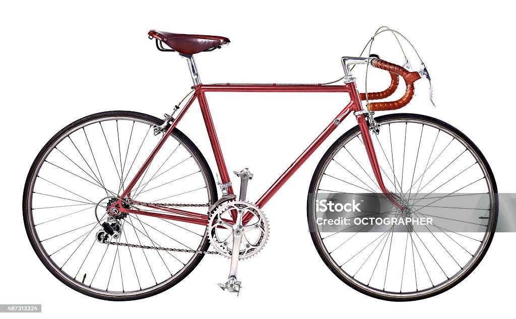 Bicycle, Vintage bike vintage bicycle isolate on white background 2015 Stock Photo