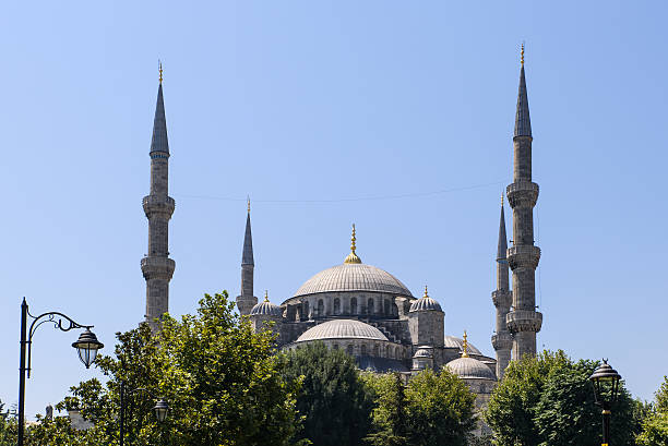 Widok Sultanahmet niebieski Meczet Camii w Stambule, Turcja – zdjęcie