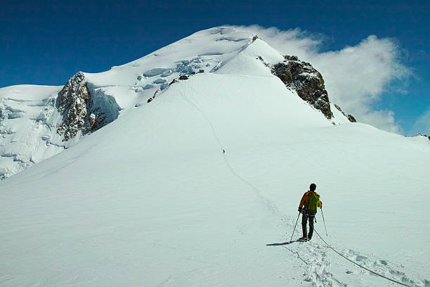 istock The guys challenging on top of the Snow Mountain. 487320528