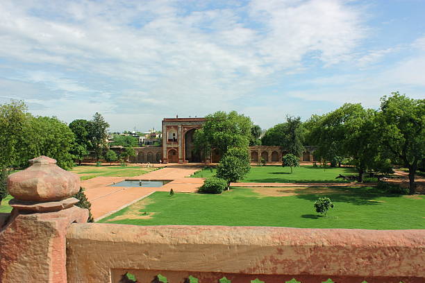 istock Landscape of Humayun Tomb complex 487325251