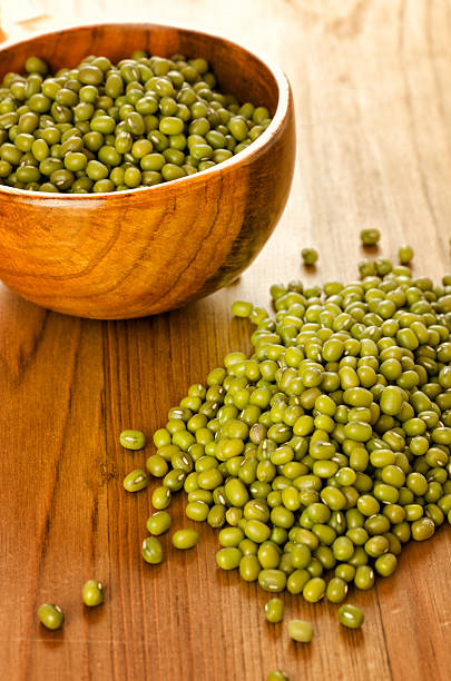 istock Soybeans in a wooden spoon 487325547