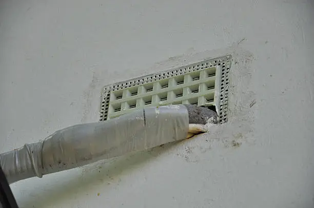 Air bricks guarantee air circulation in a room
