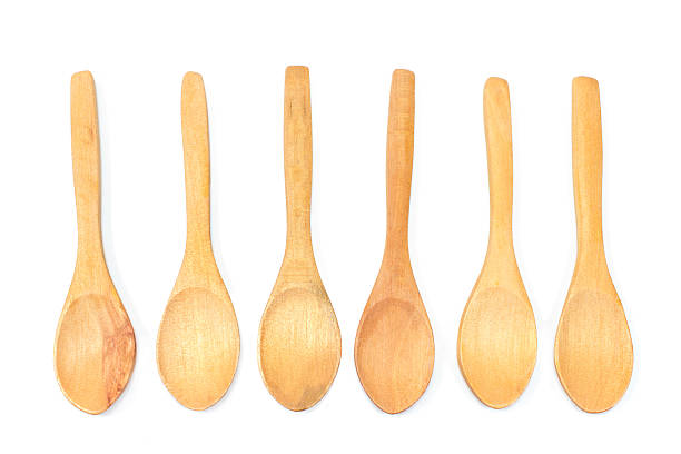 istock Wooden spoons isolated on white 487327420
