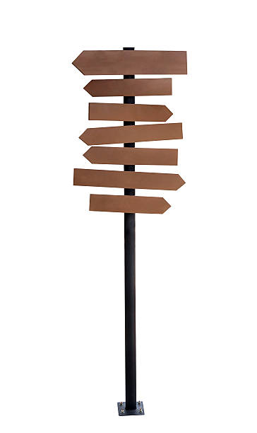 istock wooden arrow sign post or road signpost 487327564