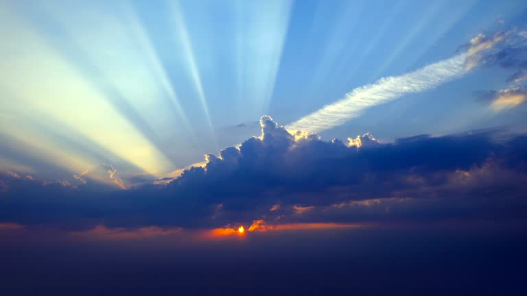 HD - Sunset with Rays of Light