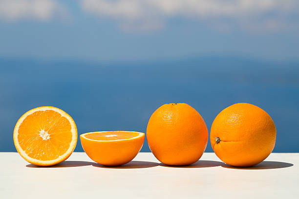 Fresh oranges on the tree