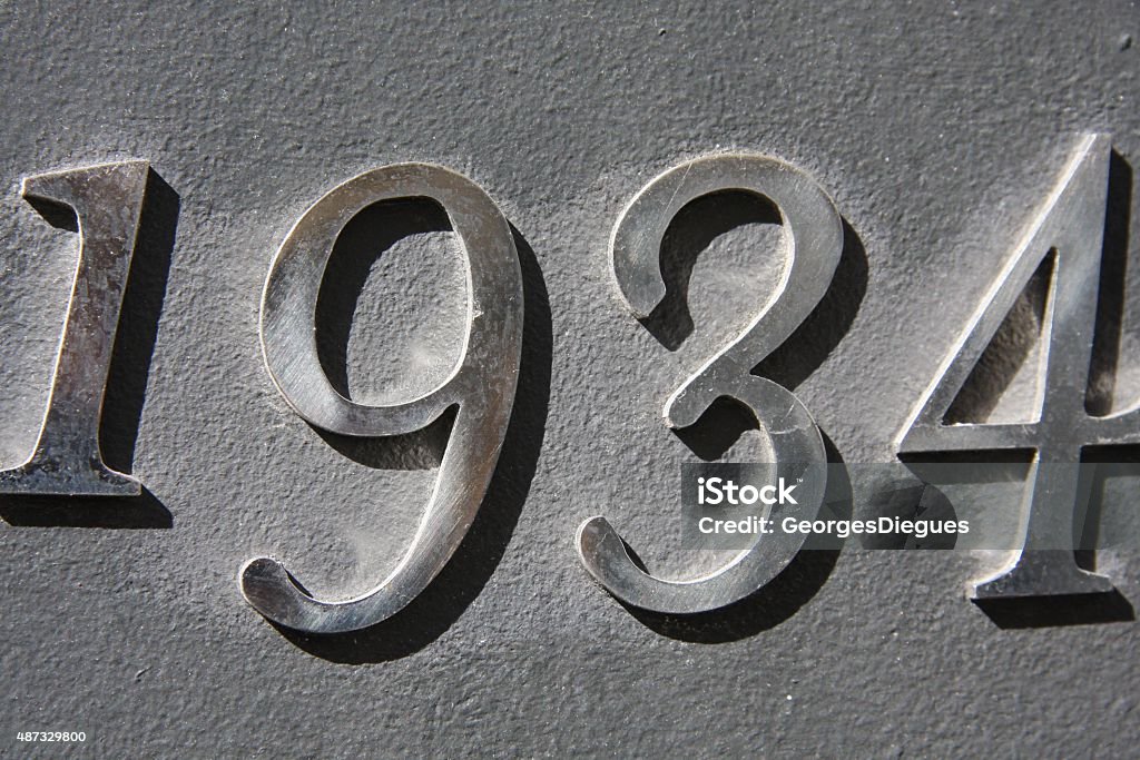 Year 1934 - Foto stock royalty-free di 2015