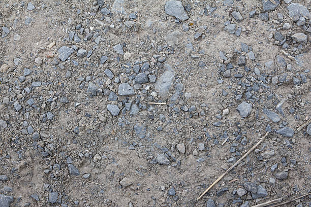 gravel on the floor stock photo