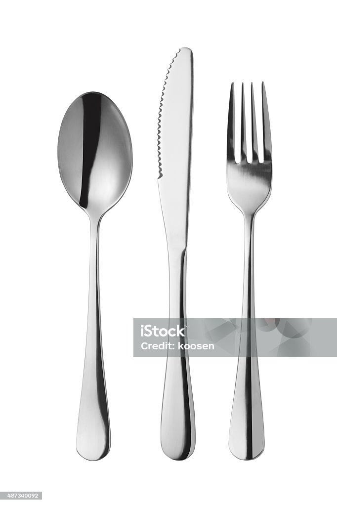 Cuchillo y tenedor cuchara - Foto de stock de Tenedor libre de derechos