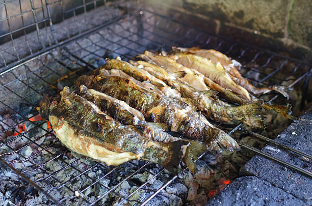 istock fresh trouts on the grill 487355556