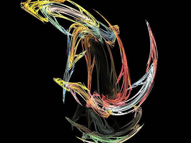 istock Digital Fractal on Black 487357213