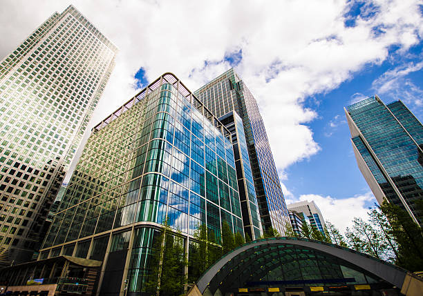 istock office skyscrapers with cloudy sky at London 487359545