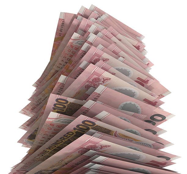 istock Stack of New Zealand dollars 487360191